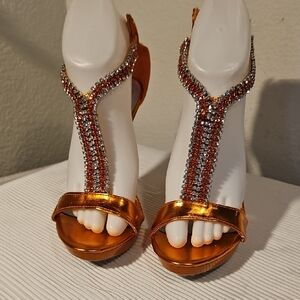 De Blossom Orange Sandals